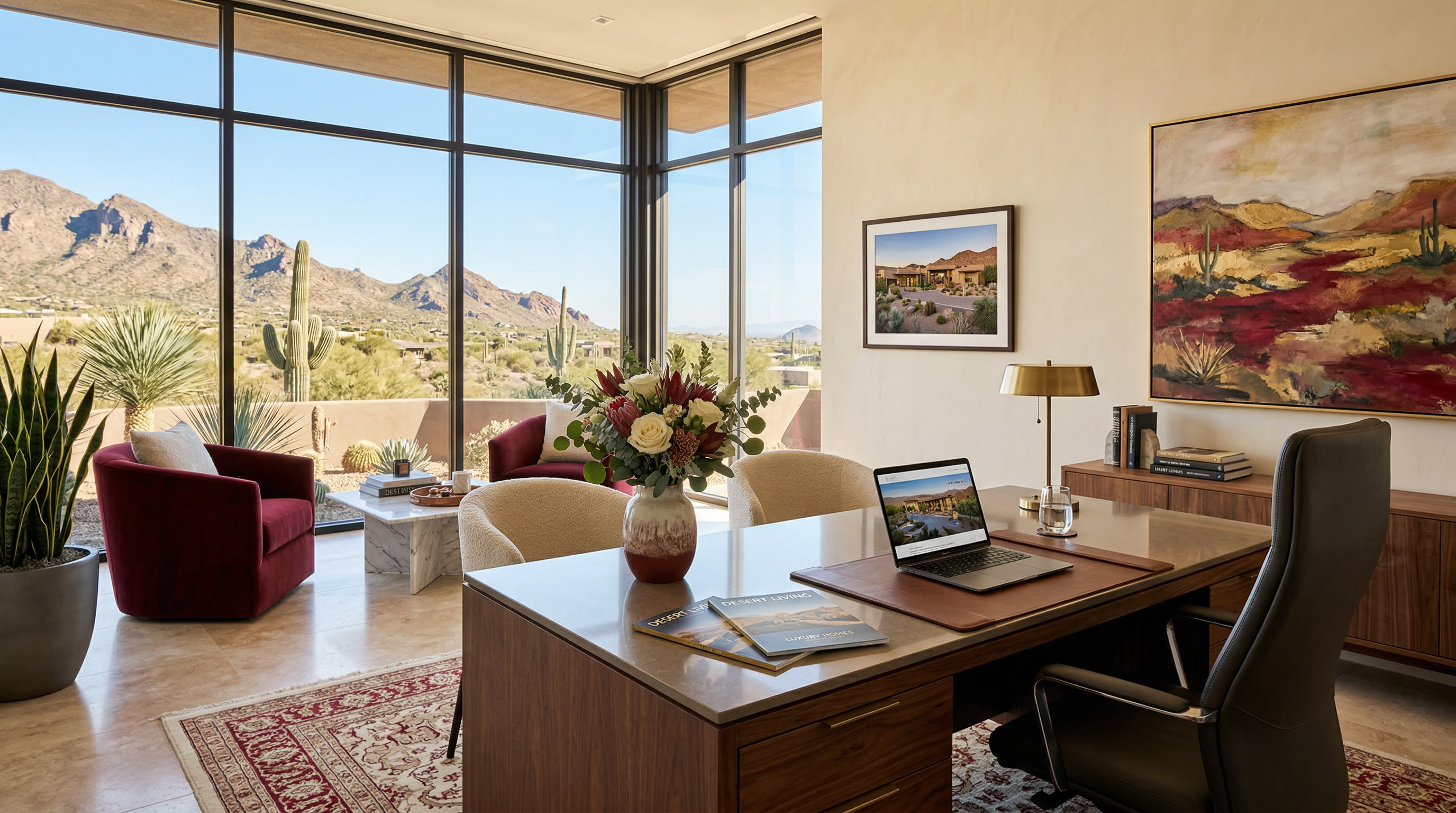 Luxury real estate office