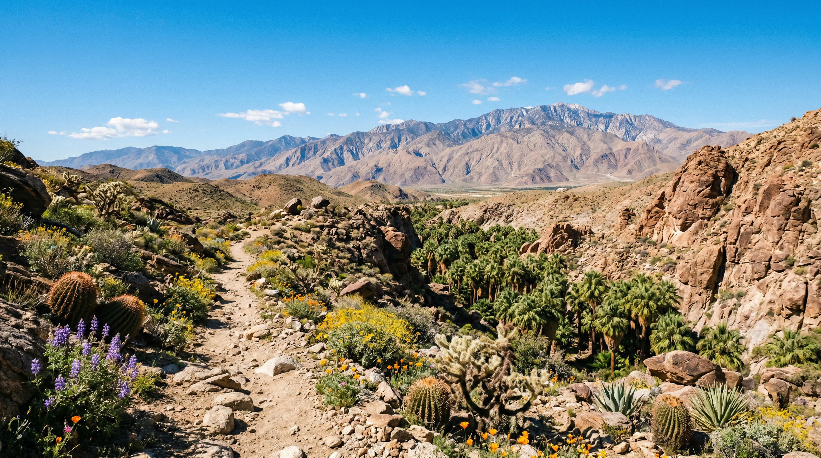 Desert hiking trails
